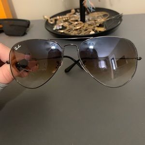 Ray ban women aviator gradient